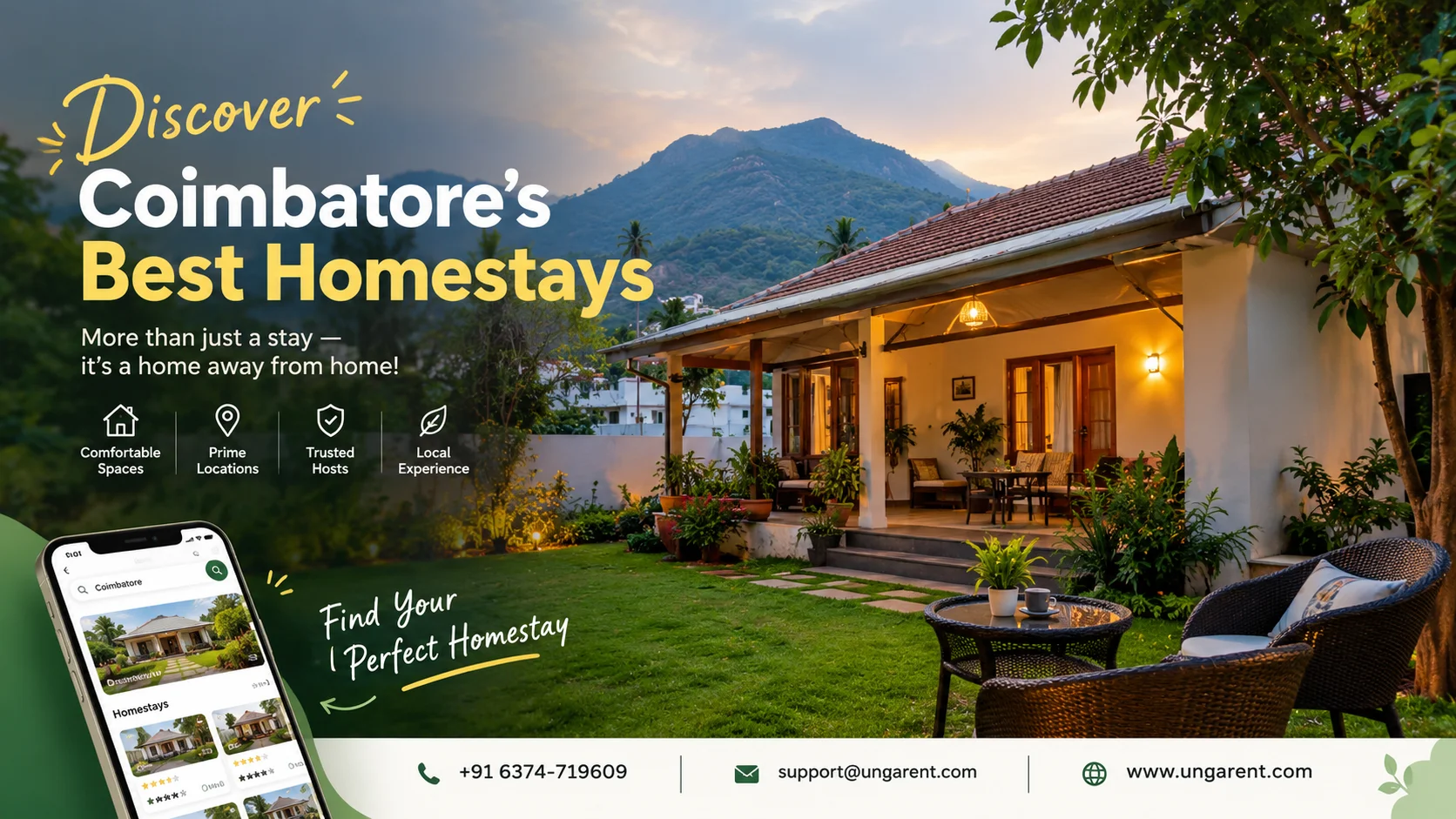 App to list homestay in Coimbatore